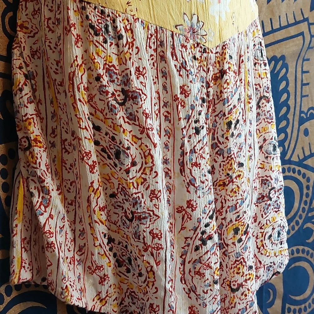 Sea Bound Floral Halter Beach Romper Billabong Juniors S Small Shirt Shorts - Picture 6 of 8